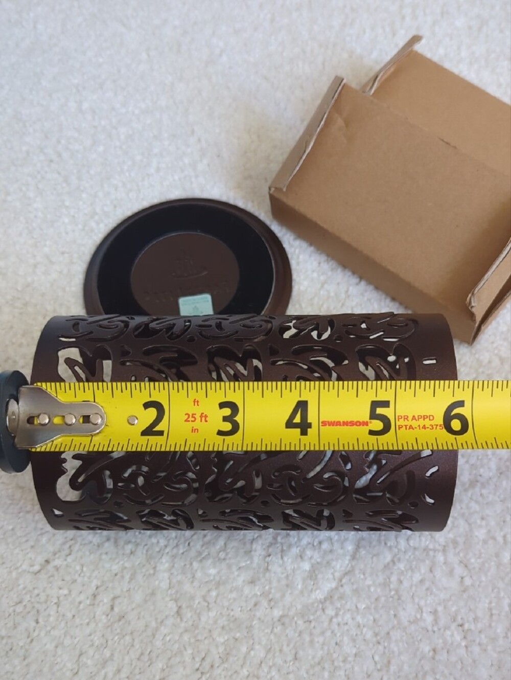 PartyLite Thai Inspiration Short Pillar Sleeve- Bronze - Picture 9 of 10